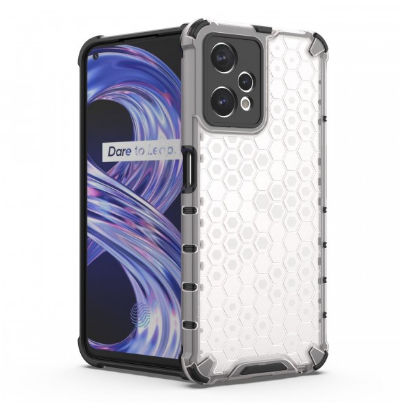 Honeycomb fodral pansarfodral med Realme 9 Pro gelram transparent