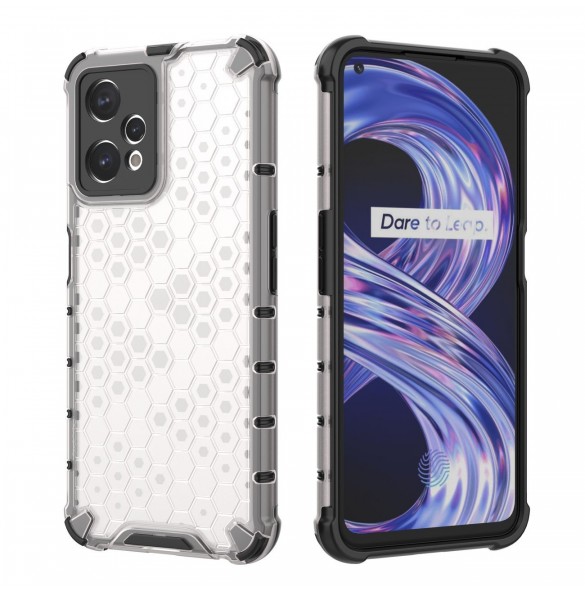 Honeycomb fodral pansarfodral med Realme 9 Pro gelram transparent