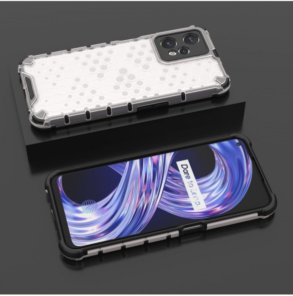 Honeycomb fodral pansarfodral med Realme 9 Pro gelram transparent