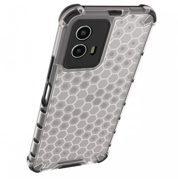 Honeycomb fodral pansarskydd med gelram Vivo Y55 / Y75 / Y33s / iQOO Z6 / iQOO U5 transparent