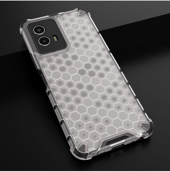 Honeycomb fodral pansarskydd med gelram Vivo Y55 / Y75 / Y33s / iQOO Z6 / iQOO U5 transparent