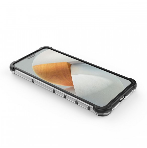 Honeycomb fodral pansarfodral med en gelram Vivo V23 5G svart