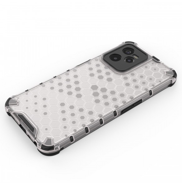 Honeycomb fodral pansarfodral med en gelram Realme C35 transparent