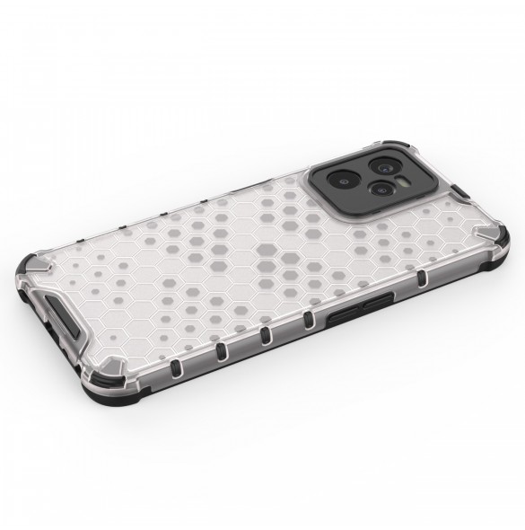 Honeycomb fodral pansarfodral med en gelram Realme C35 transparent