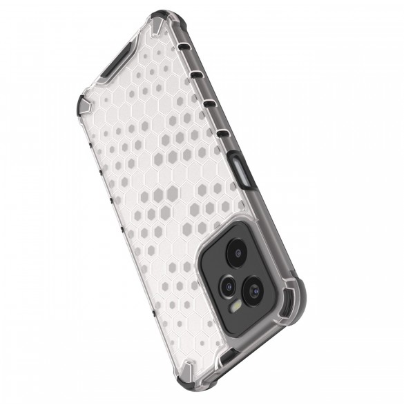 Honeycomb fodral pansarfodral med en gelram Realme C35 transparent