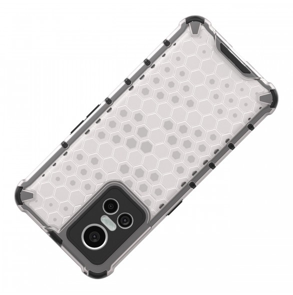 Honeycomb fodral pansarfodral med en gelram Realme GT Neo 3 svart