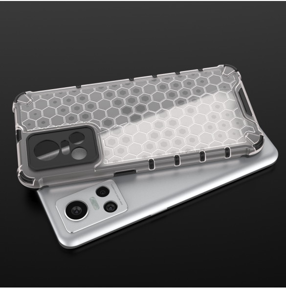 Honeycomb fodral pansarfodral med en gelram Realme GT Neo 3 svart