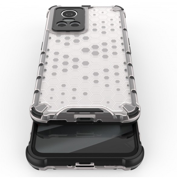 Honeycomb fodral pansarfodral med en gelram Realme GT Neo 3 svart
