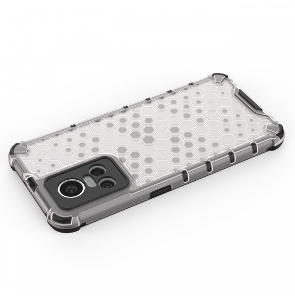 Honeycomb fodral pansarfodral med en gelram Realme GT Neo 3 svart
