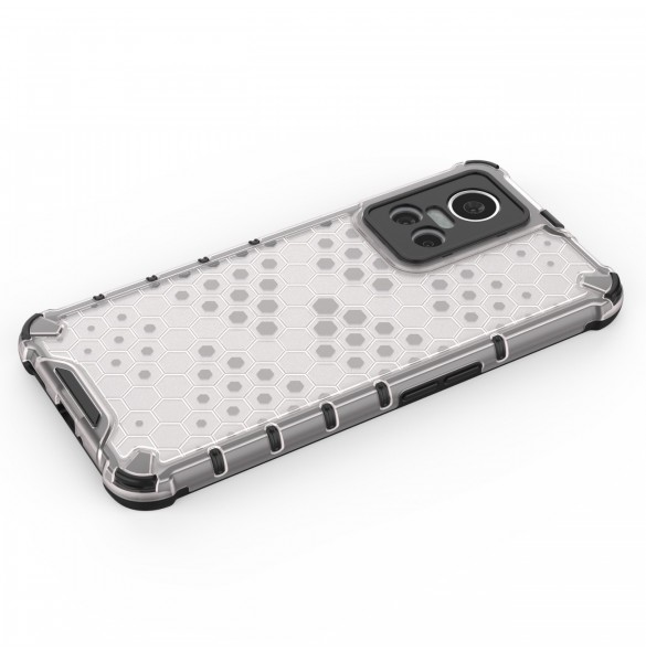 Honeycomb fodral pansarfodral med en gelram Realme GT Neo 3 svart