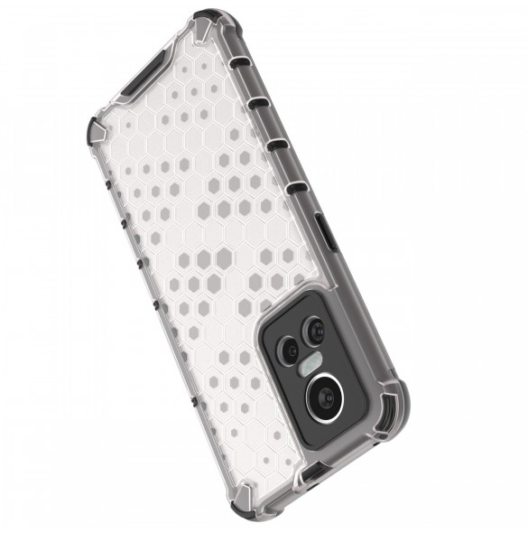 Honeycomb fodral pansarfodral med en gelram Realme GT Neo 3 svart
