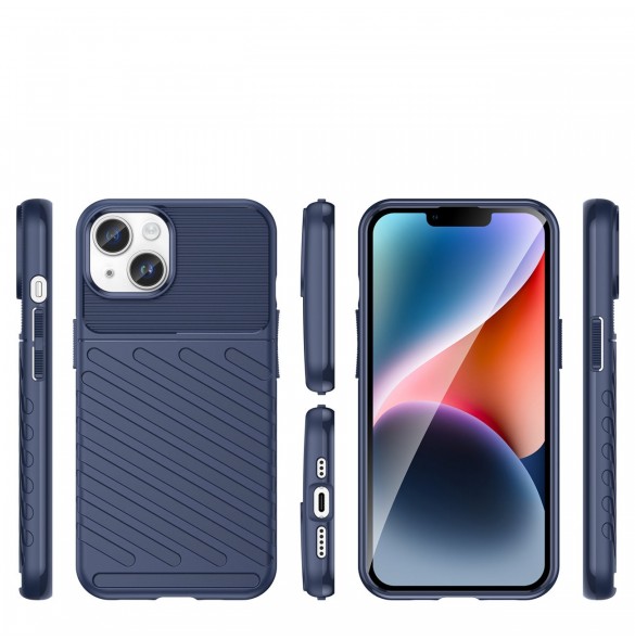 Thunder Case iPhone 14 Plus blå pansarfodral