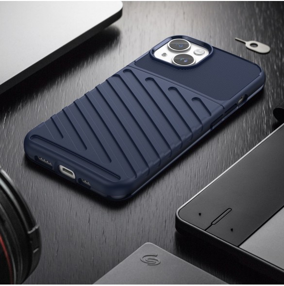 Thunder Case iPhone 14 Plus blå pansarfodral