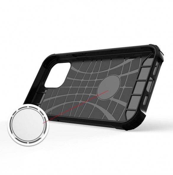 Hybrid Armor fodral iPhone 14 pansarhybridfodral svart