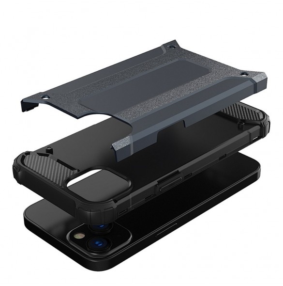 Hybrid Armor skal till iPhone 14 pansarhybridskal blå