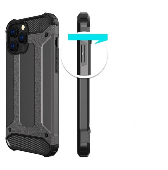Hybrid Armor fodral iPhone 14 Pro pansarhybridfodral svart