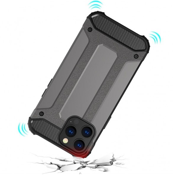 Hybrid Armor fodral iPhone 14 Pro pansarhybridfodral svart