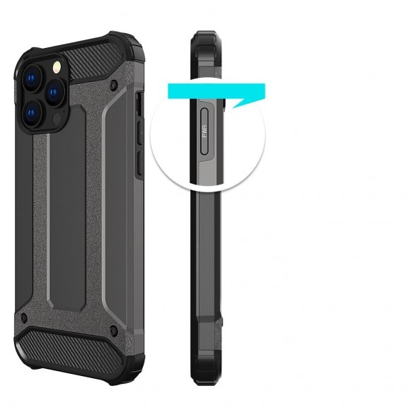 Hybrid Armor-fodral för iPhone 14 Pro pansarhybridskal blå