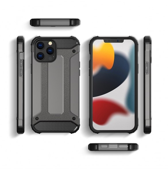 Hybrid Armor-fodral för iPhone 14 Pro pansarhybridskal blå