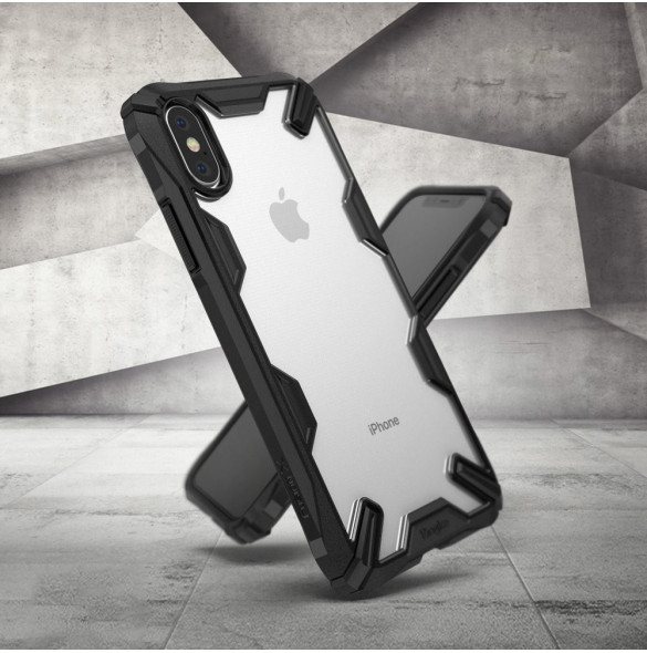 Svart och väldigt snyggt fodral för iPhone XS / X.