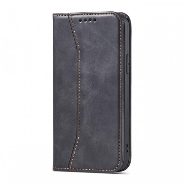 Magnet Fancy Case fodral för iPhone 14 Pro flip cover plånboksställ svart