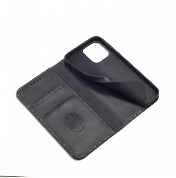 Magnet Fancy Case fodral för iPhone 14 Pro flip cover plånboksställ svart