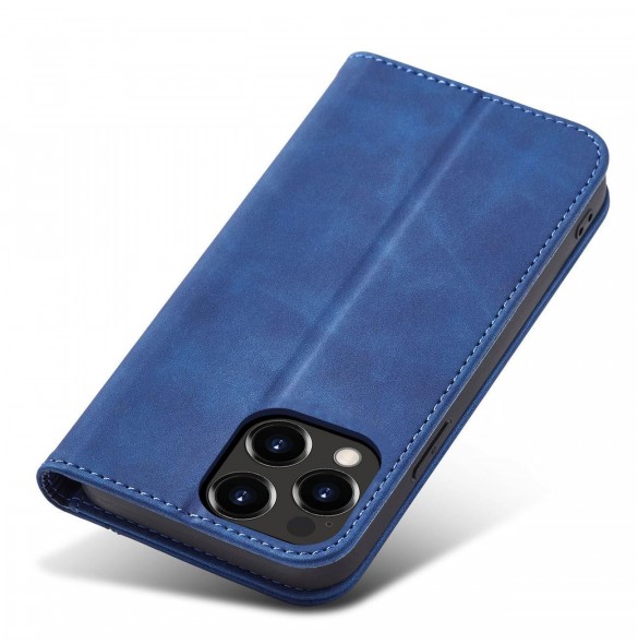 Magnet Fancy Case fodral för iPhone 14 Pro flip cover plånboksställ blå