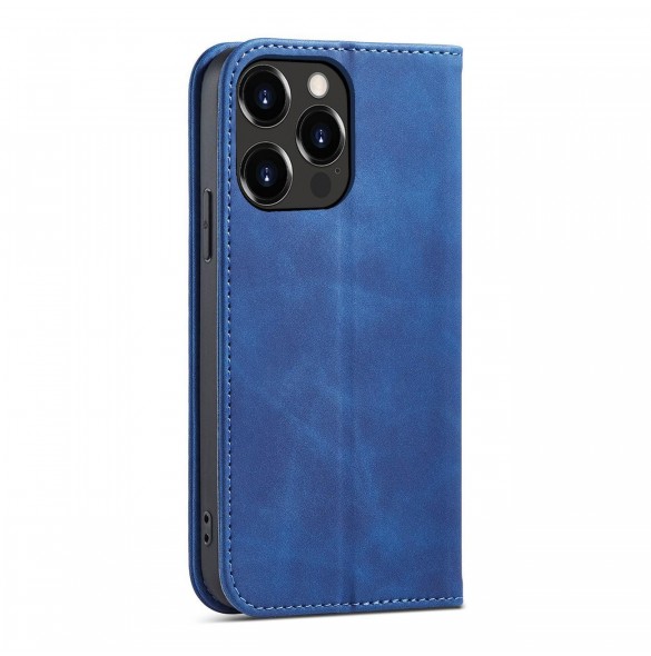Magnet Fancy Case fodral för iPhone 14 Pro flip cover plånboksställ blå