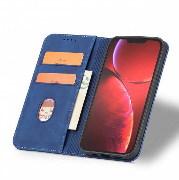 Magnet Fancy Case fodral för iPhone 14 Pro flip cover plånboksställ blå