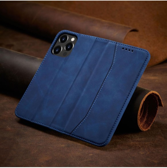 Magnet Fancy Case fodral för iPhone 14 Pro flip cover plånboksställ blå