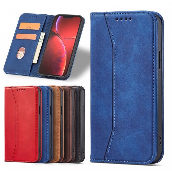 Magnet Fancy Case fodral för iPhone 14 Pro flip cover plånboksställ blå