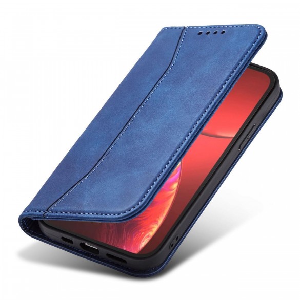 Magnet Fancy Case fodral för iPhone 14 Pro Max skal med flip plånboksställ blå