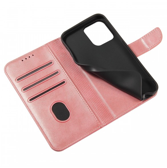 Magnetfodral elegant fodral skal flip-fodral med stativfunktion för iPhone 14 Pro rosa