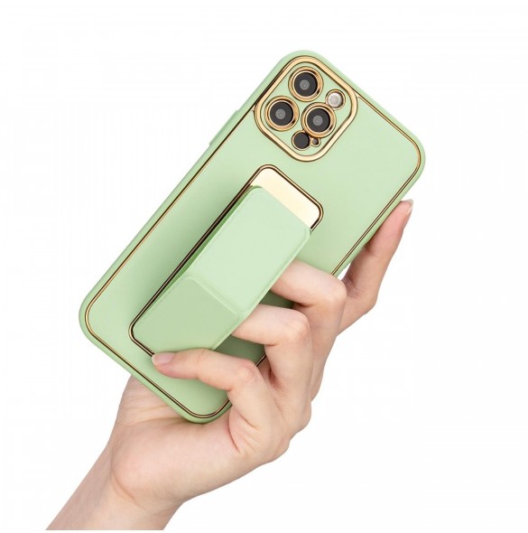 Nytt Kickstand-fodral för iPhone 13 Pro Max med stativ lila