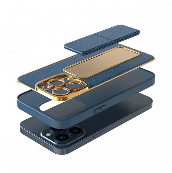 Nytt Kickstand-fodral för iPhone 13 Pro Max med stativ lila