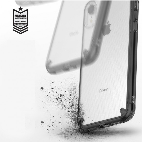 Grått och väldigt snyggt fodral för iPhone XR.
