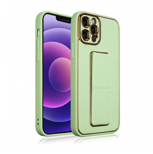 Nytt Kickstand-fodral för iPhone 12 Pro med grönt stativ