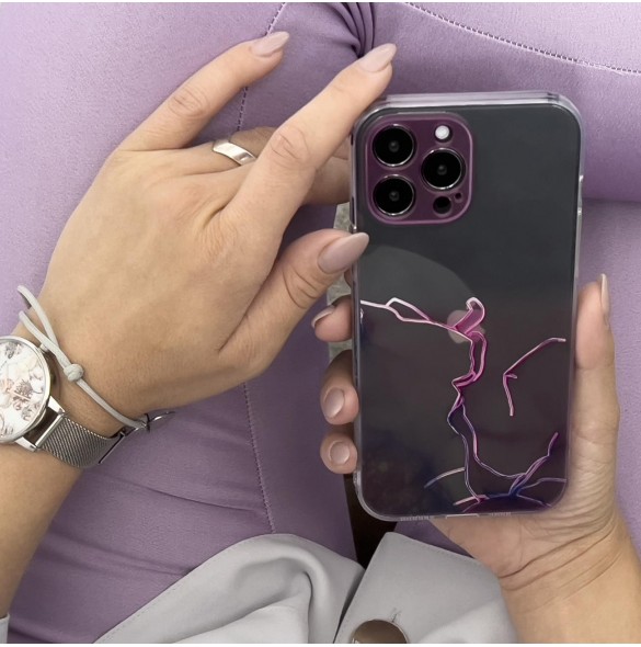Marmorfodral till iPhone 12 Pro Gel Cover Marble Pink