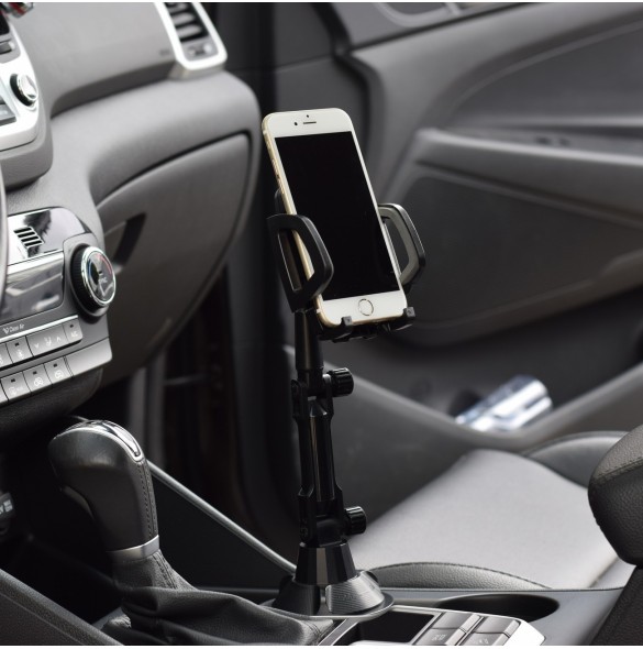Smartphone bilhållare för mugghållare svart