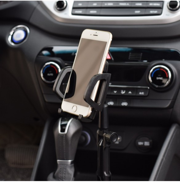 Smartphone bilhållare för mugghållare svart