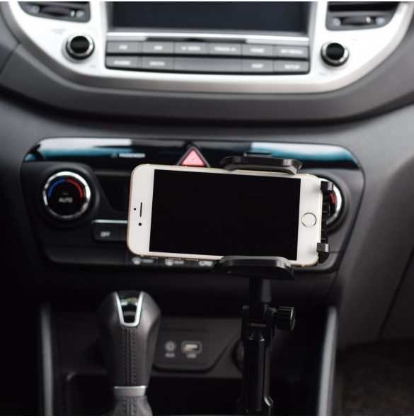 Smartphone bilhållare för mugghållare svart