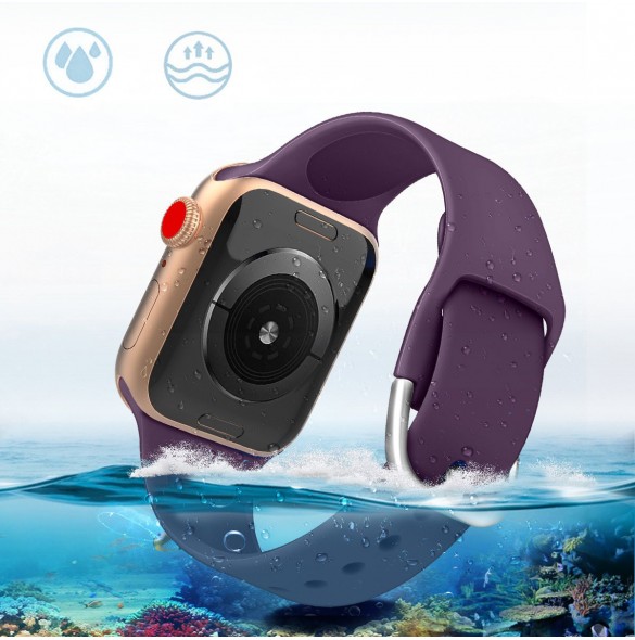 Silikonrem APS Silikonband för Watch Ultra / 9 / 8 / 7 / 6 / 5 / 4 / 3 / 2 / SE (49 / 45 / 44 / 42mm) Armband Watch Armband M