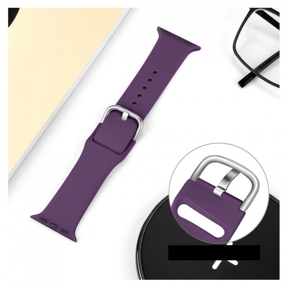 Silikonrem APS Silikonband för Watch Ultra / 9 / 8 / 7 / 6 / 5 / 4 / 3 / 2 / SE (49 / 45 / 44 / 42mm) Armband Watch Armband M
