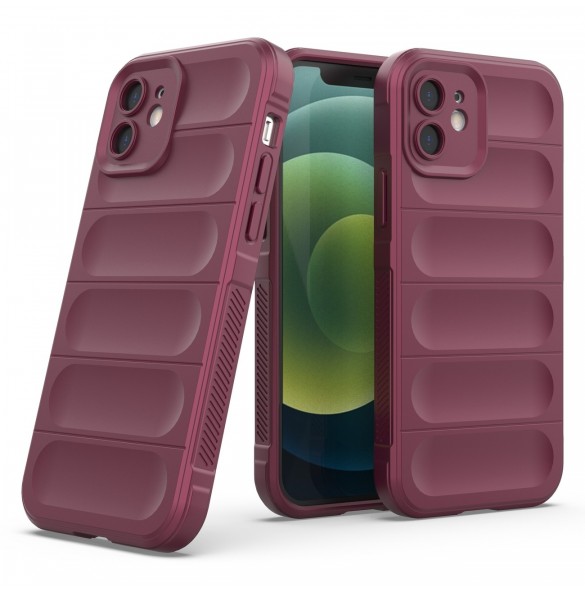 Magic Shield Fodral för iPhone 12 flexibelt pansarbrunt skal