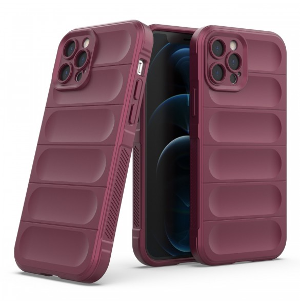 Magic Shield Fodral för iPhone 12 Pro flexibelt pansarbrunt skal