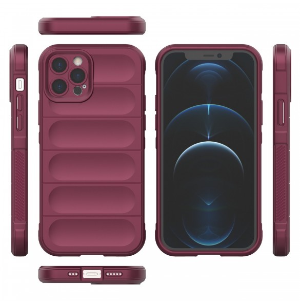 Magic Shield Fodral för iPhone 12 Pro flexibelt pansarbrunt skal