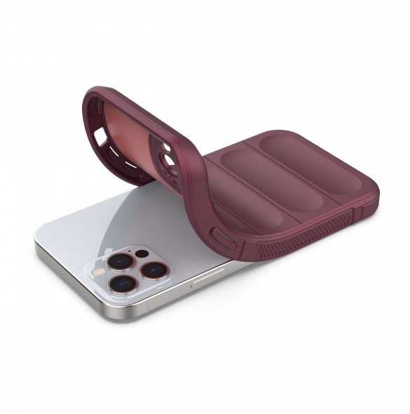 Magic Shield Fodral för iPhone 12 Pro flexibelt pansarbrunt skal
