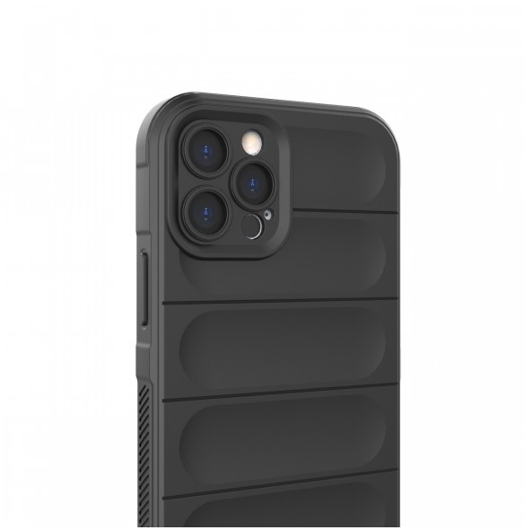 Magic Shield Fodral för iPhone 12 Pro flexibelt pansarbrunt skal