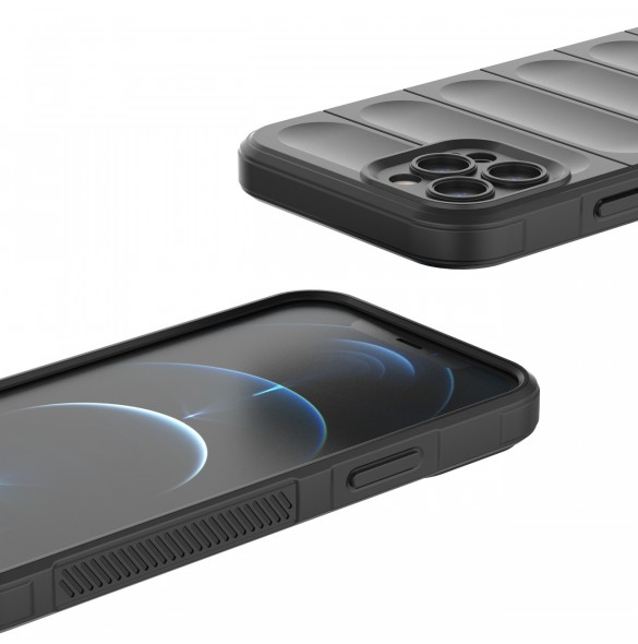 Magic Shield Fodral för iPhone 12 Pro flexibelt pansarbrunt skal