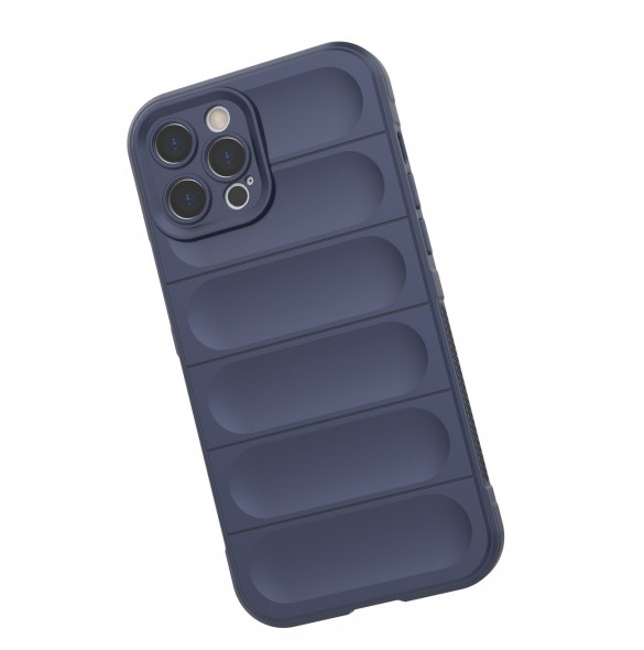 Magic Shield Case-fodral för iPhone 12 Pro Max flexibelt pansarskal svart